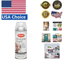 Preserve Art with Krylon Workable Fixatif 11-Ounce Aerosol - Acid-Free & Clear