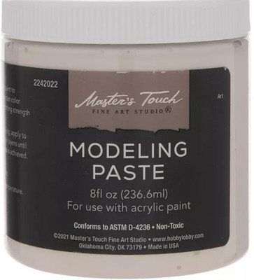 Master s Touch Modeling Paste   8 oz Acrylic Texture Paste   New