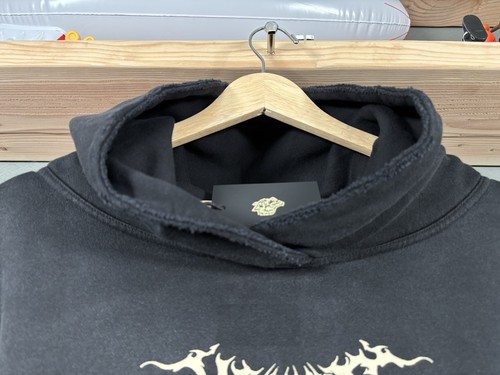 Gr. XL Darc Sport Wolves Forever Faded Black Hoodie Distressed Neu Mit Etikett - Bild 4 von 7