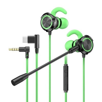 3,5 mm kompatibles Gaming Headset mit Typ C Dual Mikrofon und Noise Control