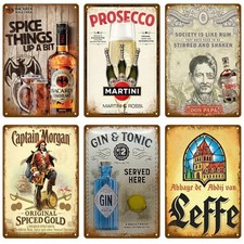 Beer Tin Metal Sign Funny Poster Home Decor For Bar Pub Club 8x12
