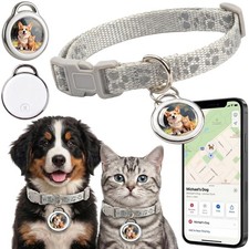 GPS Tracker for Dogs and Cats Smart Collar Real-Time Tracking No Monthly Fee ...