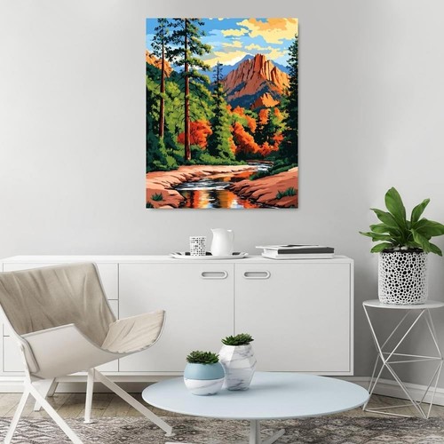 Fotasmua Nationalpark Malen nach Zahlen Set für Erwachsene Anfänger, MT20867 - Bild 2 von 6