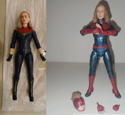 Marvel Legends Captain Marvel Action Figures ( Marvels & Binary) Head Swap