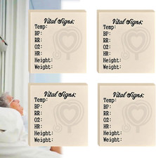 200 Nurse Sticky Notes for Vital Signs - 3" Health Monitoring Notepad Pack