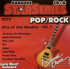 SOUND CHOICE STAR SERIES - HITS OF JIMI HENDRIX - VOL 1 - SC2279 - LOT 4749