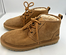 UGG Neumel Chukka Boots 1094269 for Men Chestnut Size 8 Sherpa Lined Warm Comfy