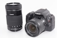  N.MINT/246shots Canon EOS Kiss X9 Black Double Zoom Kit From JAPAN v1677