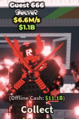 GUEST 666 6.6m/S Steal a Brainrot NEW! (Read Descripion) CHEAP