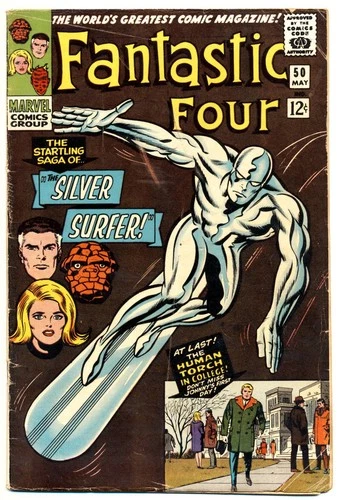 Fantastic Four #50 G, 1st Full Silver Surfer c. Lee/Kirby, Marvel Comics 1966
