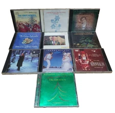 Lot of 10 assorted Christmas Cd's  Steamroller Mathis  Bennett + (#2)