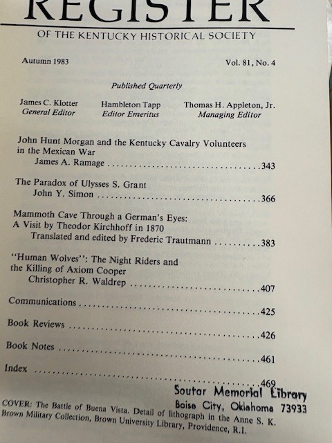 как выглядит The Register of the Kentucky Historical Society lot of 19 фото
