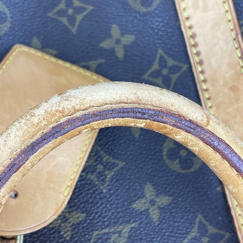 Louis Vuitton Monogram Keepall 55 Leather Fabric Brown Boston Bag 3062 - Picture 13 of 24