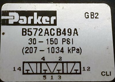 Parker B572ACB49A Solenoid Valve