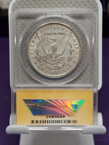 1889 zerkratzt vz-45 Details Morgan Dollar - Bild 2 von 2