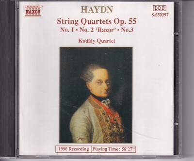Haydn: String Quartets, Op. 55 -  Naxos CD Kodaly Quartet