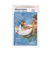 Bluescape White Unicorn Split Inflatable Swim Ring Pool Float for Kids Ages 3-6