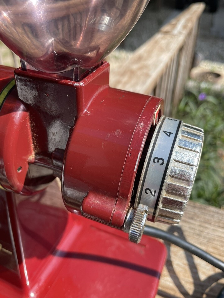 Jericho Coffee Grinder KH100 Nice Cut Mill Red/Maroon Made in Japan