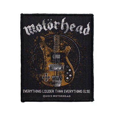 Motorhead Everything Louder Than Everything Else Woven Sew On Patch 17-7