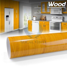 Gloss Matte 60 Wood Grain Vinyl Wrap Sticker Decal Car Home Kitchen Decoration