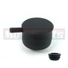 PCV Push-In Valve Cover Breather Black Aluminum 1.25" Chevy Ford Hot Rod Mopar