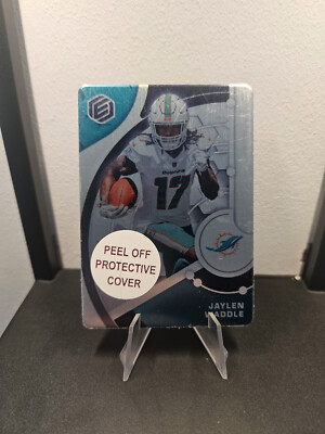 Jaylen Waddle Panini Elements /199 Miami Dolphins NFL Metal Card