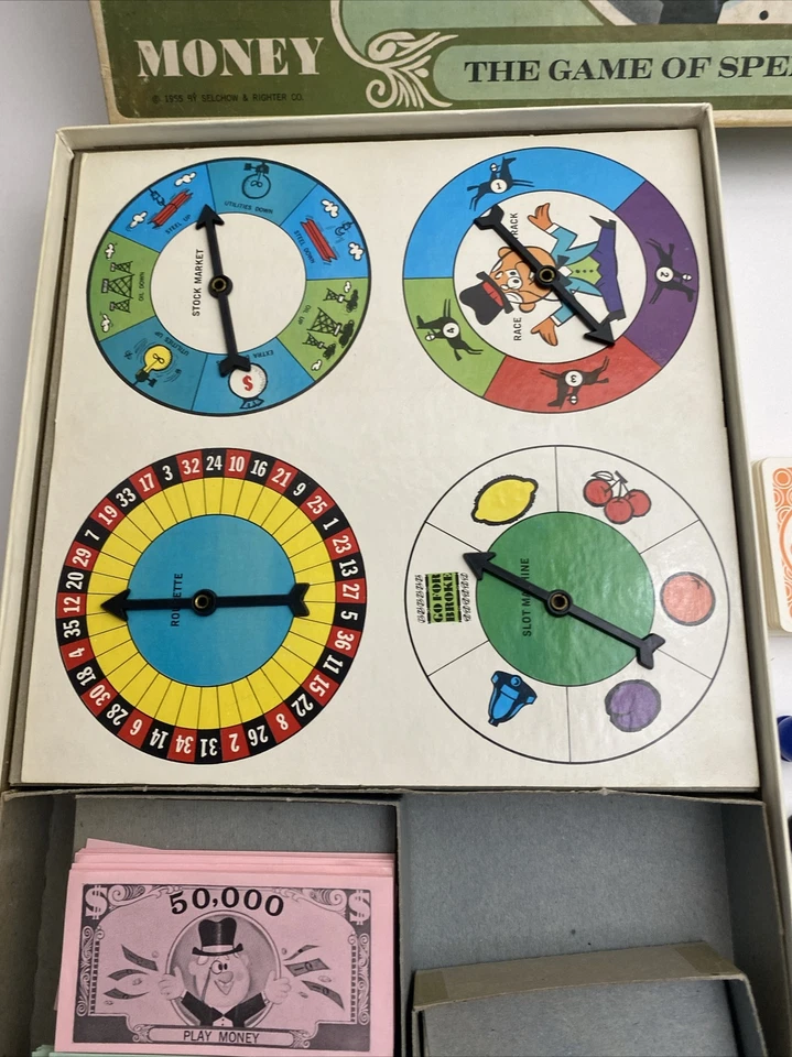Vintage 1965 Go For Broke The Game Of Spend A Million Board Game - Image 4 of 4