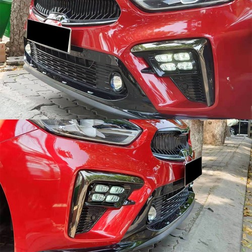 For Kia K3 Forte Cerato 2019-2020 DRL Daytime Running Driving LED Light Fog Lamp - Picture 8 of 8
