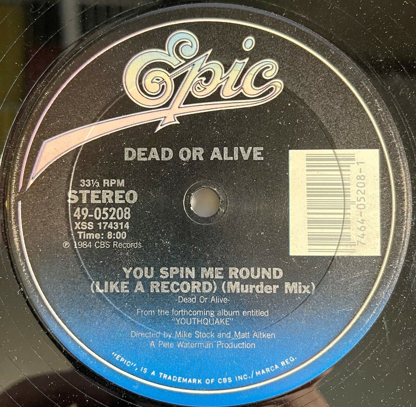 Dead Or Alive-You Spin Me Round (Like A Record) Performance Mix.1984 Vinyl  Rip 