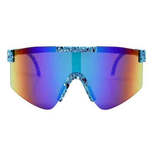 Kids Boys & Girls Sunglasses Oversized Sports Semi-Rimless Mirror Lens UV400 - Picture 6 of 25