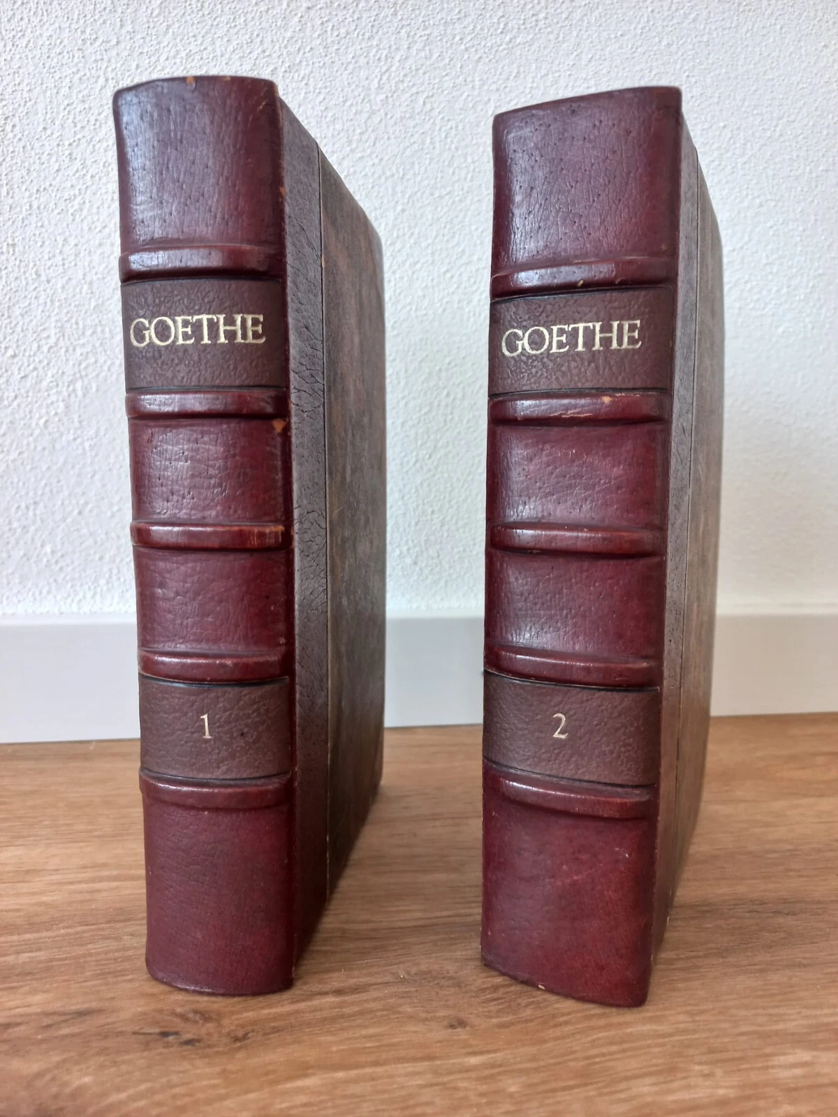 Johann Wolfgang von Goethe Biografie Luxuriöse Buchbinder-Handeinbände 1926 von Emil Ludwig