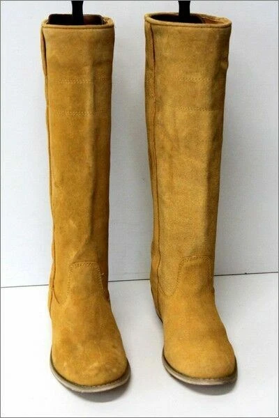 Botas LA REDOUTE Creation Cavalières Gamuza Ocre Talla 35 BE Foto 3 de 4