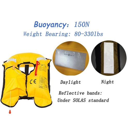 Adjustable Boat Buoyancy Aid Sailing Kayak Fishing Life Jacket Vest Manual Pro - Picture 7 of 16