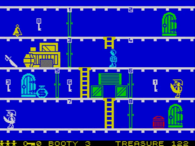 Sinclair ZX Spectrum 48K Game - BOOTY - Firebird - Tested