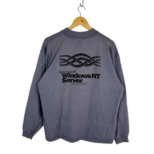 Vintage 90s Microsoft Windows Longsleeve Shirt XL - image 1