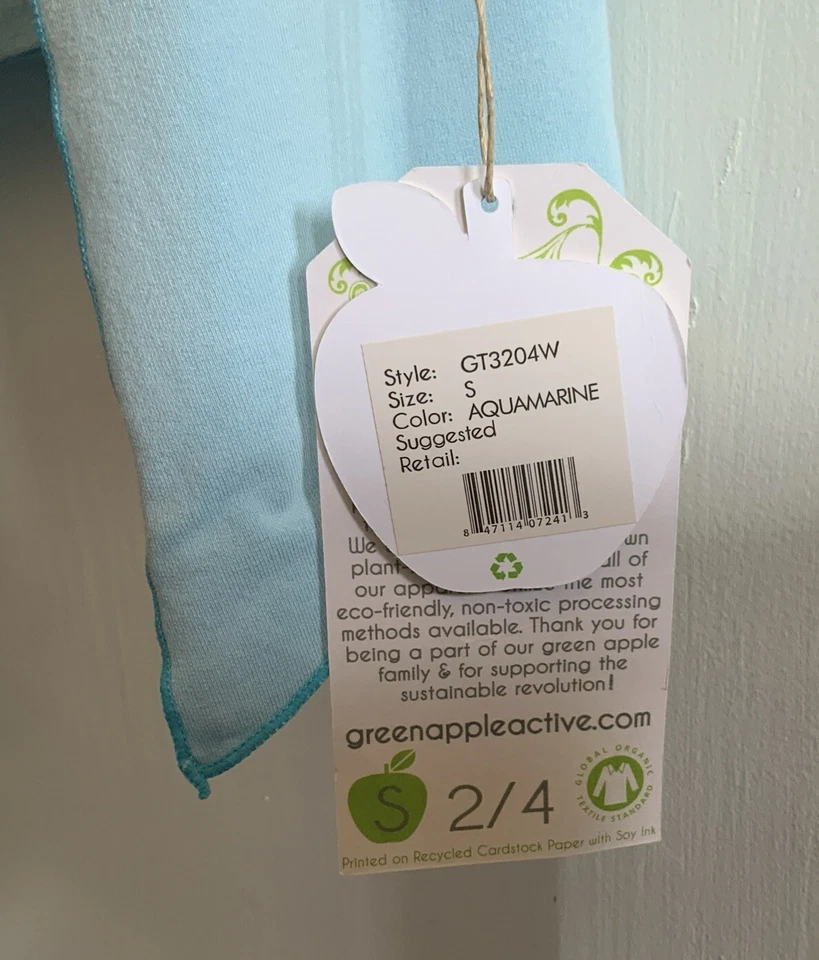 Green Apple Light Blue Hooded Long Sleeved Wrap Women’s Small - Image 4 of 4