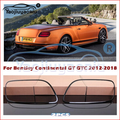 For Bentley Continental GT GTC 2012-2018 Black Style Taillight Trim Bezel Cover
