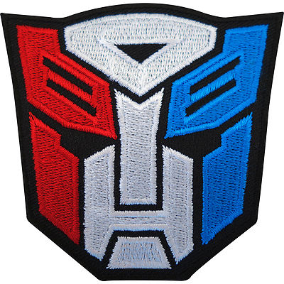 Transformers Aufnäher Bügelbild/Aufnähen gesticktes Logo Film Movie Cartoon Spielzeug Abzeichen