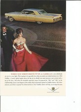Original 1963 Cadillac 4 Door Hardtop Vintage Print Ad When You First Drive..