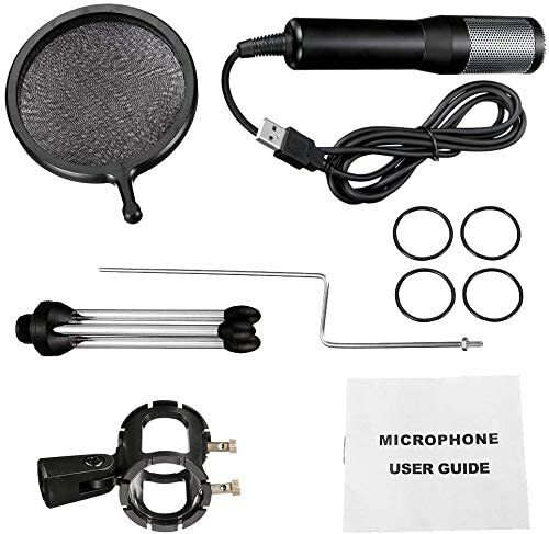 PC Microphone-NASUM USB Plug &Play Professional Home Studio Condenser Microphone - Afbeelding 4 van 7