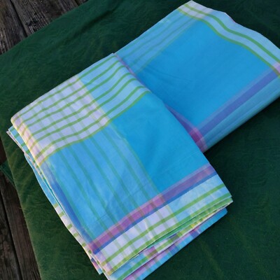 Designers Guild Blue Pink White Green Duvet Twin + A Pillow Sham New