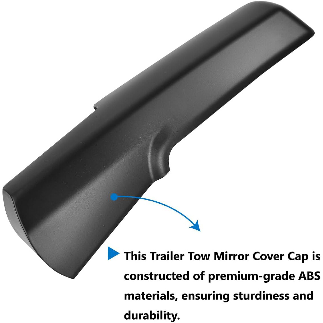 Right/Passenger Side Trailer Tow Mirror Cover for 14-23 Dodge RAM 1500 2500 3500