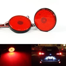 Red Lens LED Bumper Reflector Tail Brake Light For Highlander Sequoia ZRR70 Voxy