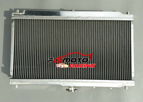 Alu Radiator + FAN For Mazda Miata NB MX5 MX-5 MK2 1.6L 1.8L B6 BP MT 1999-2005 - Picture 8 of 9