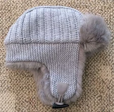 Restoration Hardware Ushanka Hat Ultra Faux Fur Warm Cashmere Blnd Women's S/M