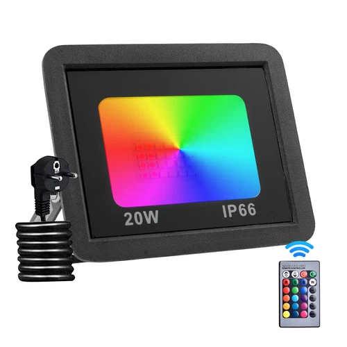 LED Fluter Stecker Außen Strahler Arbeitsleuchte Baustrahler Scheinwerfer Garten - Bild 101 von 251