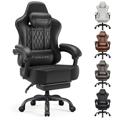 Gaming Chair, Computer Office Chair with Pocket Spring Cushion, Linkage Armre...