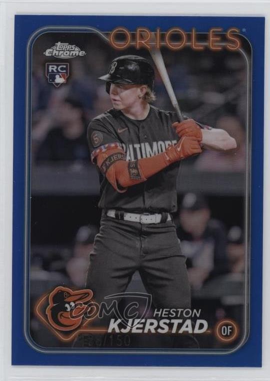 2024 Topps Chrome Blue Refractor 128/150 Heston Kjerstad #142 13c1