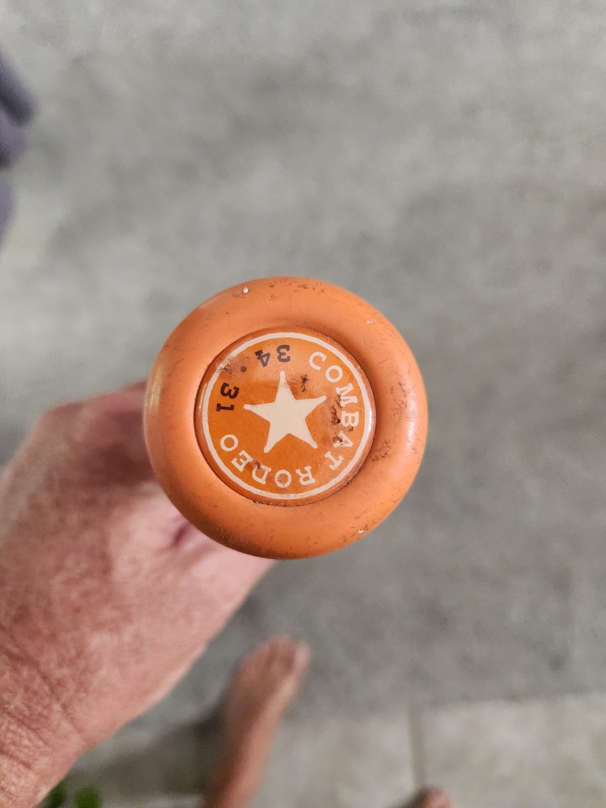 Batte De Baseball Combat Spec A1 Rodeo 2025 - 33 Pouces / 30 Oz, Certifiée BBCOR, Alliage Métal, Orange