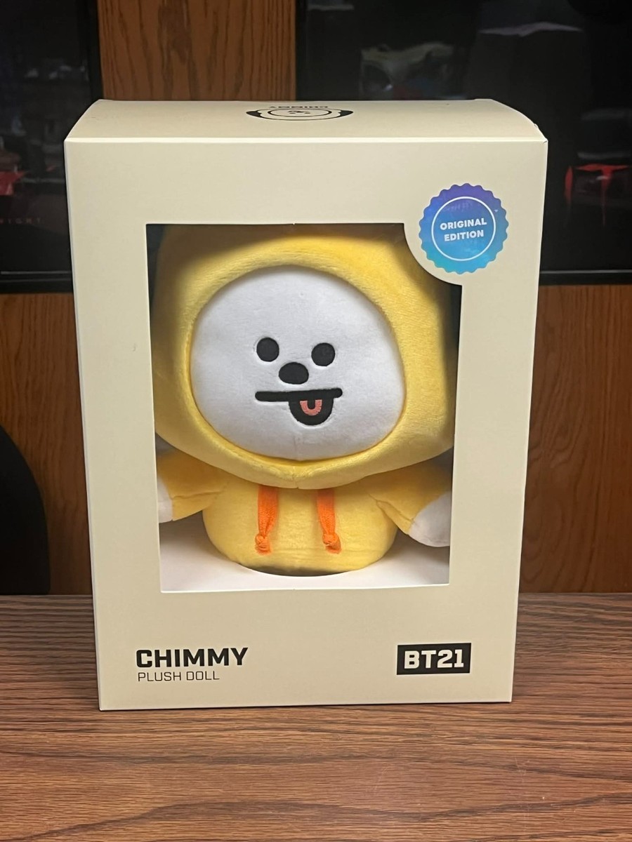 Authentic Chimmy Jimin Line BT21 BTS Standing Plush Doll in Box